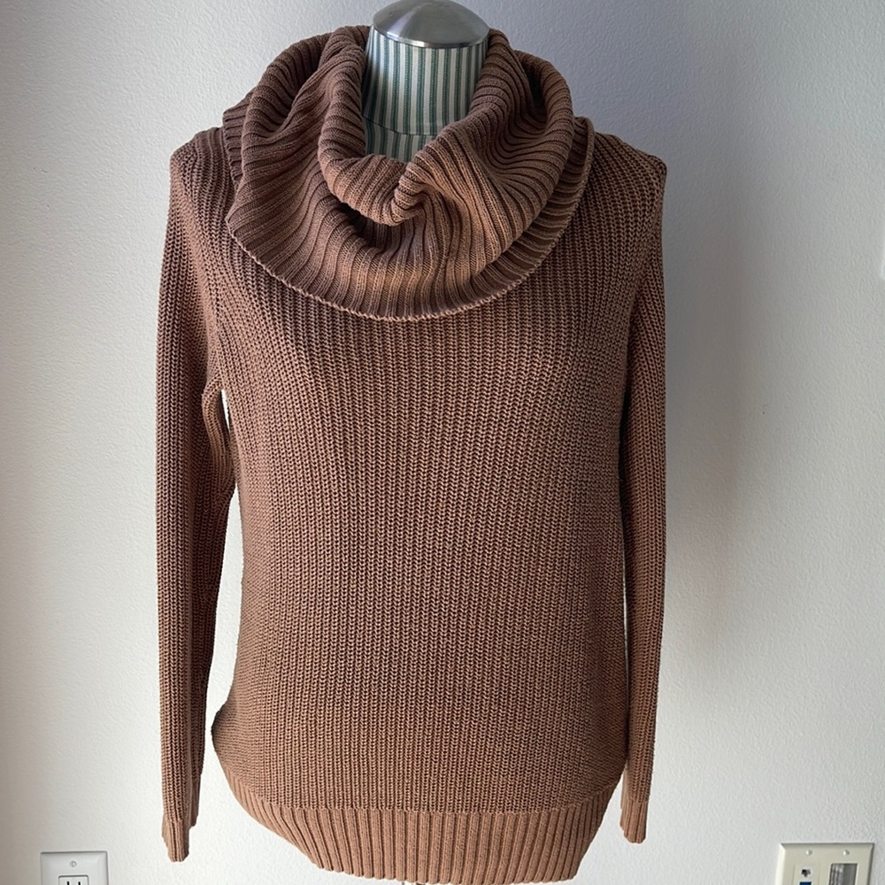 H&M Camel Cowl Neck Sweater
